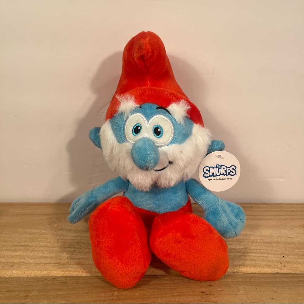 Papa Smurf 10 inch Smurfs Plush Toy Stuffed Doll Smurf New with Tag 2025.